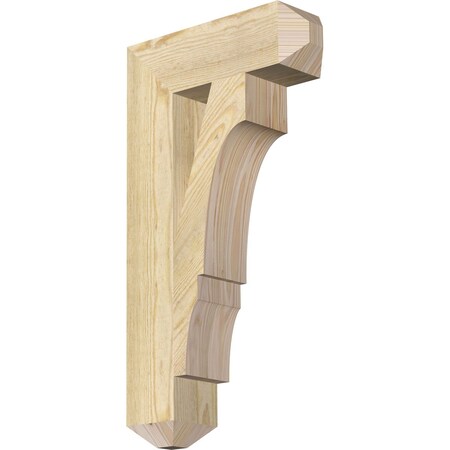 Ekena Millwork Balboa Craftsman Rough Sawn Bracket, Douglas Fir, 4"W x 14"D x 26"H BKT04X14X26BOA04RDF